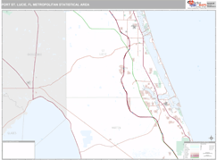 Port St. Lucie Metro Area Digital Map Premium Style